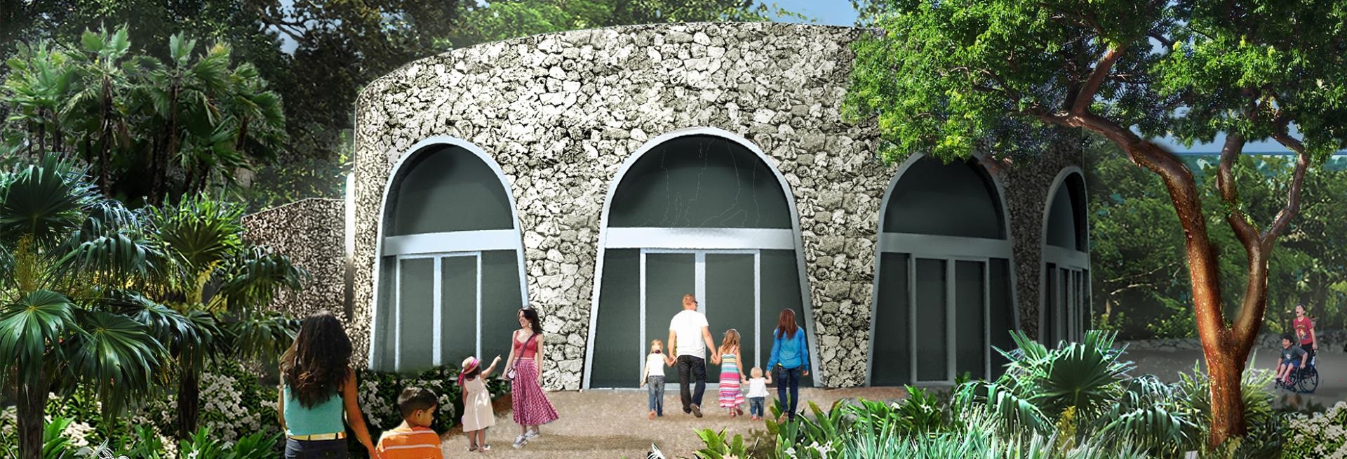 Conceptual Rendering of Inspiration Center at Pinecrest Gardens